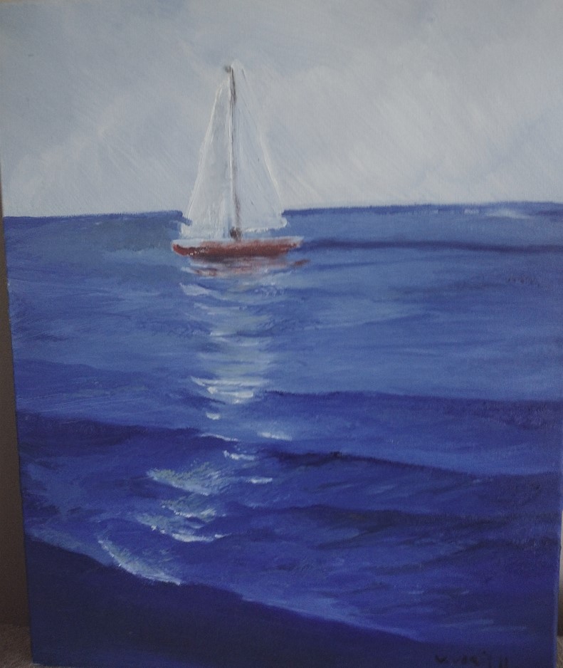 Dream Boat in Blue Sea